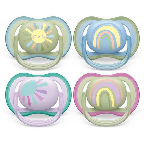 Philips Avent 2 Sucettes Ultra Air Multicolore 