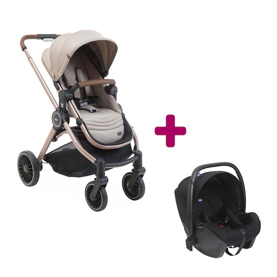 Chicco Pack poussette Duo Best Friend Pro Siège-auto KORY Desert Taupe  