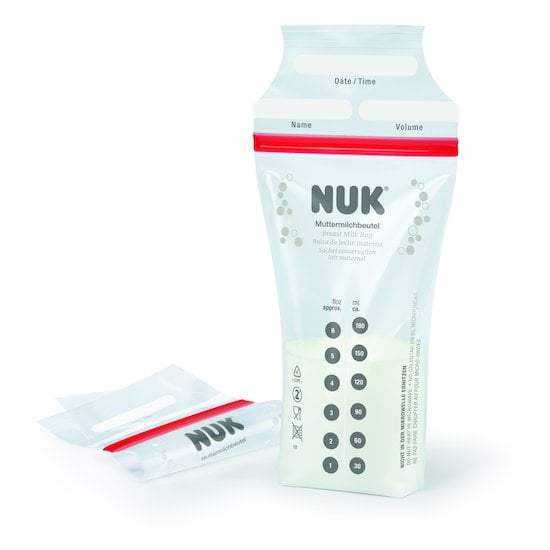 Nuk 25 sachets de conservation pour lait maternel  180 ml