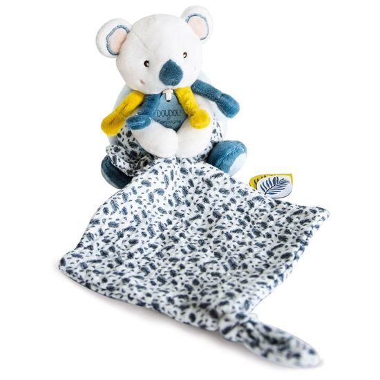 Doudou & Compagnie Peluche pantin avec doudou YOCA Mon petit Koala Blanc 15 cm