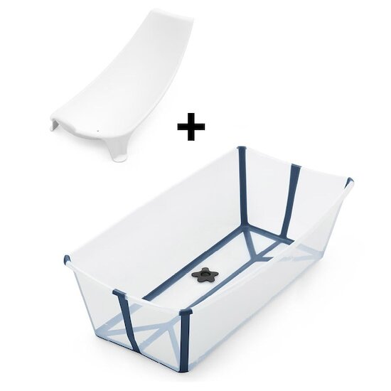 Stokke Pack Flexi Bath X-Large baignoire avec support Transparent Bleu 