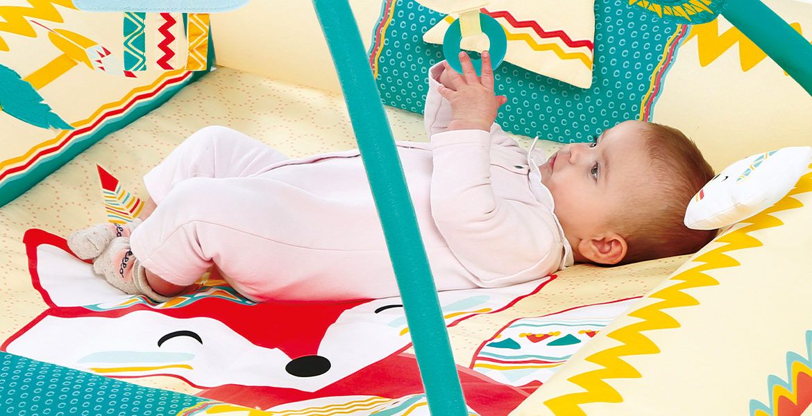 Tapis D'éveil Bébé pour Fille et Garçon, Tapis de Jeu Bébé avec