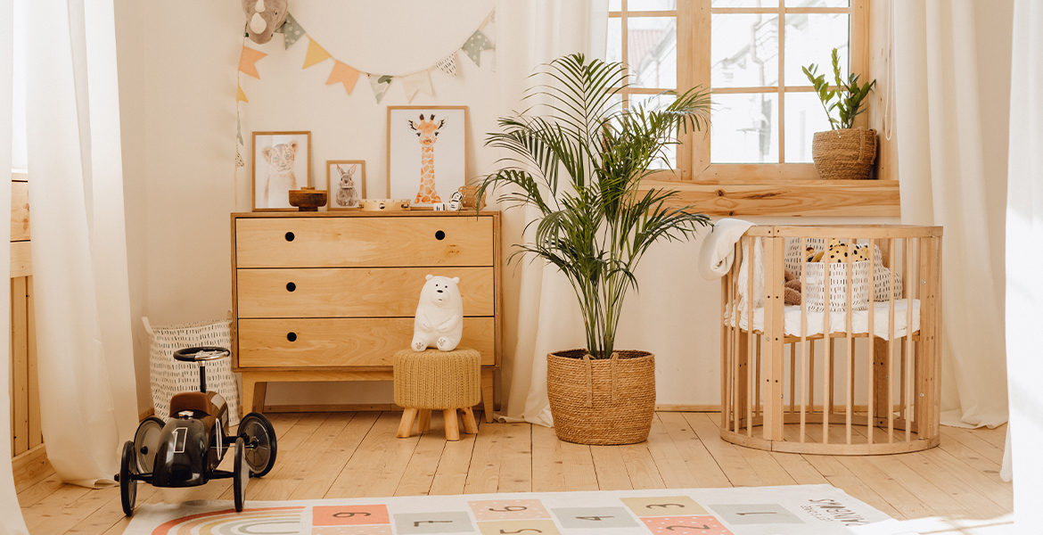 Chambre bébé bois