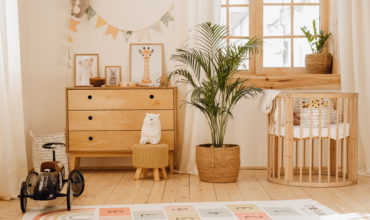 Chambre bébé bois naturel