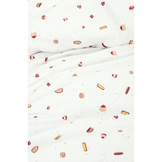 Kadolis Housse de couette Coton Bio bébé Gourmandises Multicolore  Kadolis Housse de couette Coton Bio bébé Gourmandises Multicolore