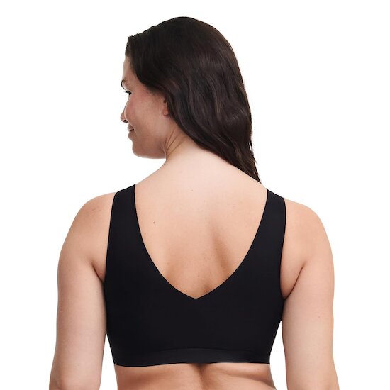 Chantelle Brassière Sans Armatures Col V Noir  Chantelle Brassière Sans Armatures Col V Noir