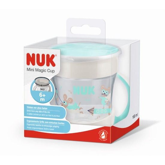 Nuk Mini Magic Cup 360 poignées Mixte Blanc 6 mois+