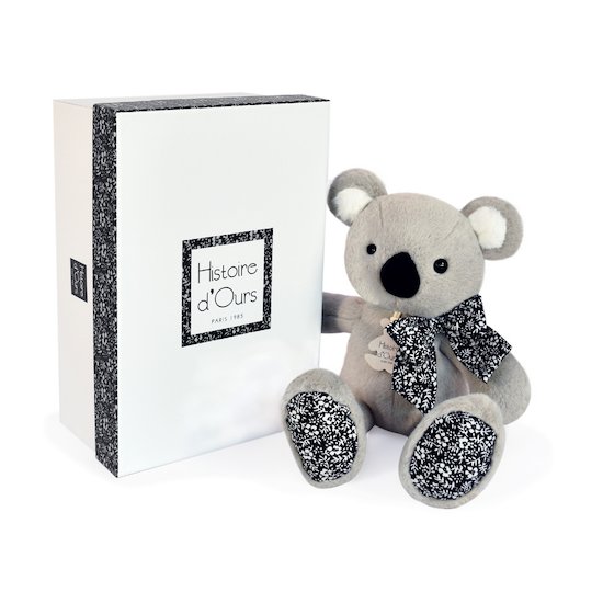 Histoire d'Ours Copain câlin Koala Gris 25 cm