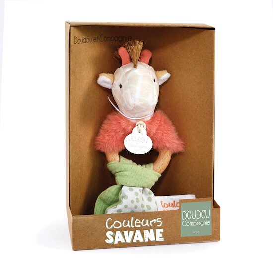 Doudou & Compagnie Hochet Girafe  15 cm Doudou & Compagnie Hochet Girafe  15 cm