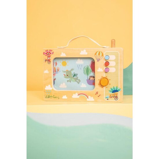 Lilliputiens Ma Première Boite à musique Joe Multicolore  Lilliputiens Ma Première Boite à musique Joe Multicolore