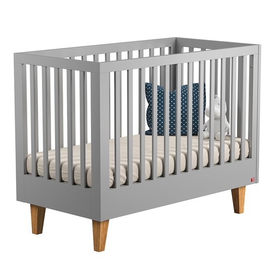 Vox Lit Bébé Lounge Gris Clair 60x120 cm