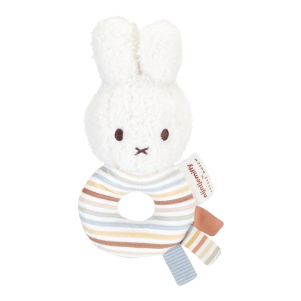 Hochet Miffy en tissu Vintage BLEU Little Dutch