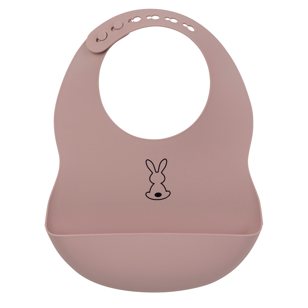 Nattou - Bavoir silicone GRIS Nattou