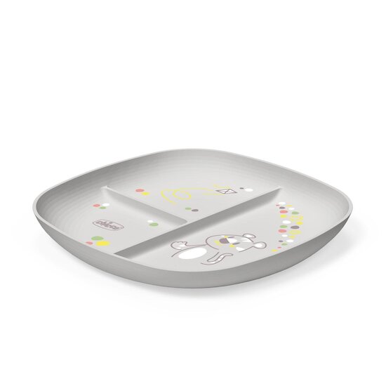 Chicco Assiette Portionnée Gris  Chicco Assiette Portionnée Gris