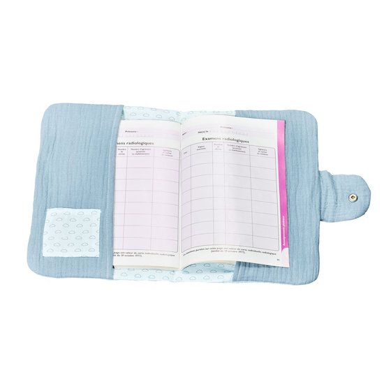 Sauthon Protège carnet de santé Lily mint Mint - Argenté  Sauthon Protège carnet de santé Lily mint Mint - Argenté
