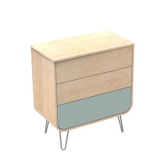 Sauthon Original Commode pieds fil Galopin Hêtre Vernis - Tilleul 