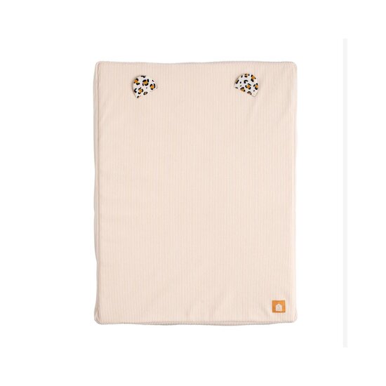 Sauthon Matelas à Langer Plus Serviette Éponge Leopard Ecru/Noir/Caramel 