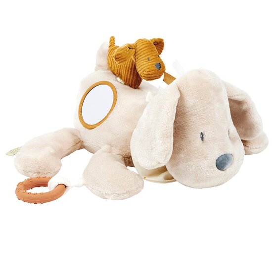 Nattou Charlie peluche d'éveil chien Beige 