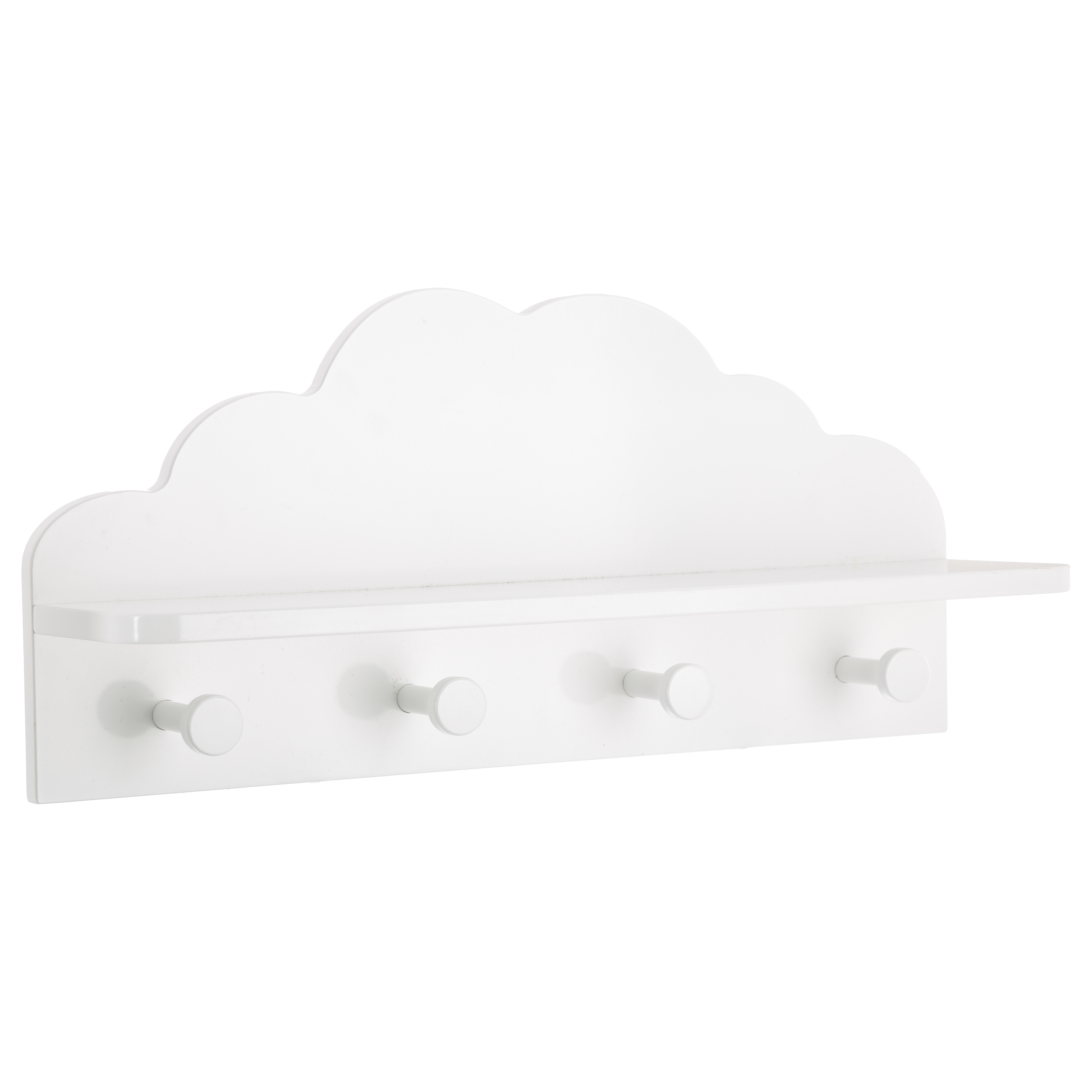 Patère nuage 4 crochets BLANC Atmosphéra créateur d'intérieur for kids