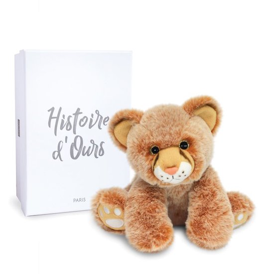 Histoire d'Ours Peluche Bébé Lion Marron 25 cm