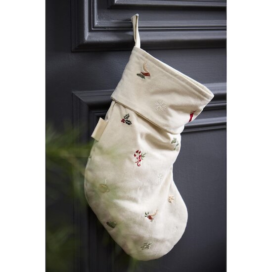 Filibabba Chaussette de Noël brodée Wonderful Winter Multicolore  Filibabba Chaussette de Noël brodée Wonderful Winter Multicolore