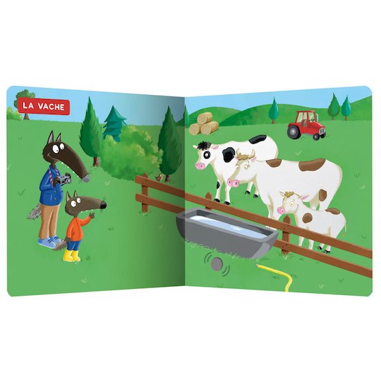 Auzou LES ANIMAUX DE LA FERME AVEC P'TIT LOUP   Auzou LES ANIMAUX DE LA FERME AVEC P'TIT LOUP