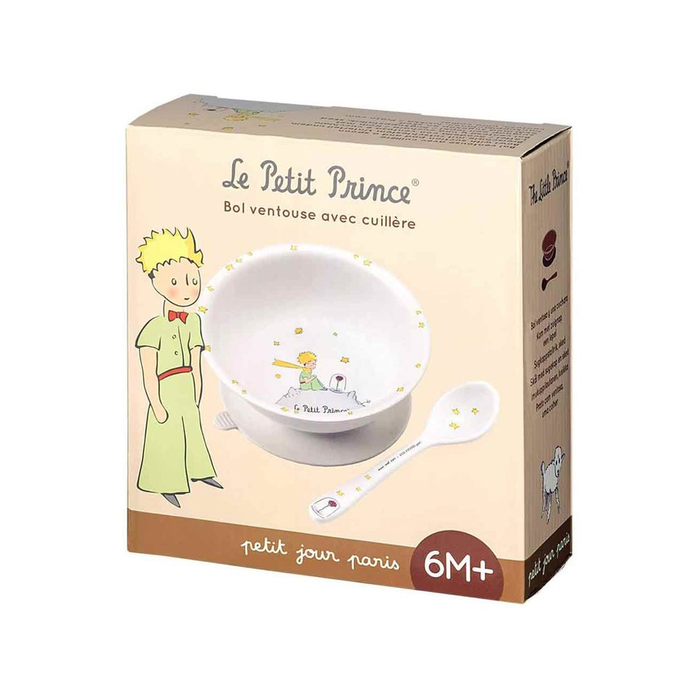 Bol ventouse et cuillère BLANC petit jour paris