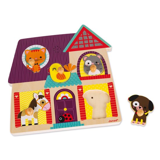 Janod Puzzle musical Mes petits compagnons   Janod Puzzle musical Mes petits compagnons