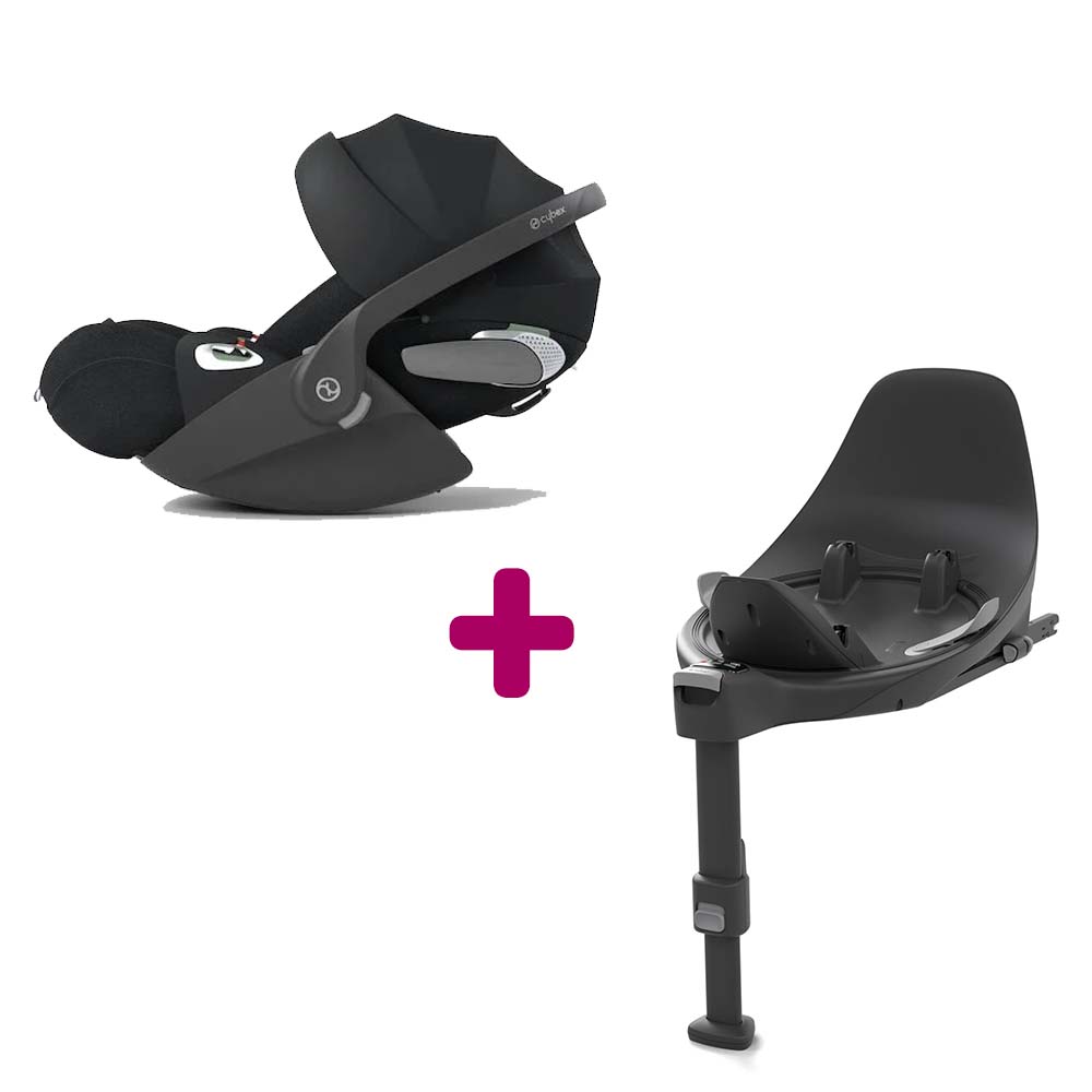 Cybex - Coque Cloud T i-Size Tissu Plus Sepia Black + base T i-size  Cybex