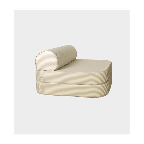 Kadolis Chauffeuse Enfant Rayée Rayé Tilleul 70x160 cm