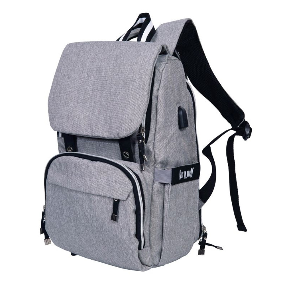 Sac à langer Freestyle GRIS Baby on board