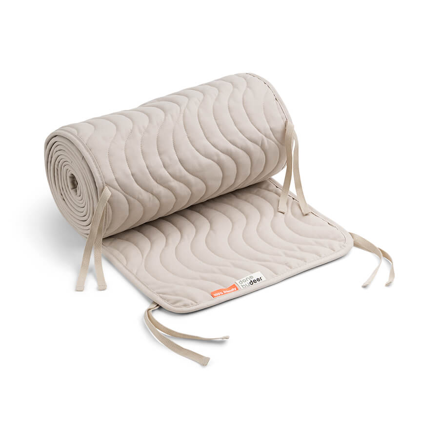 Tour de lit matelassé nouettes Waves BEIGE Done by Deer