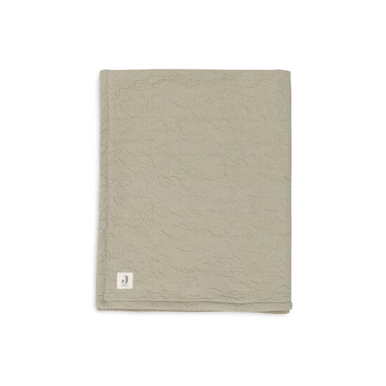 Jollein Couverture Berceau soft waves Olive Green 75x100 cm