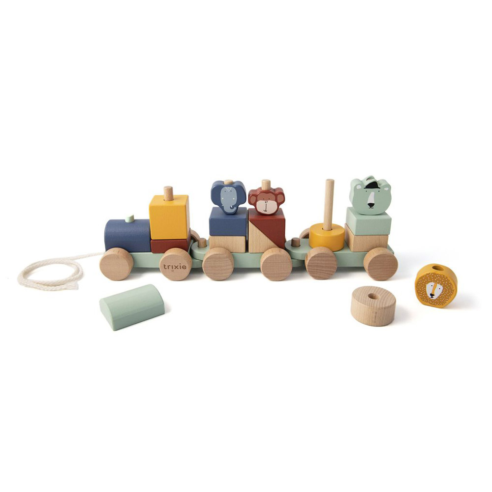 TRIXIE - Train en bois animaux MULTICOLORE Trixie