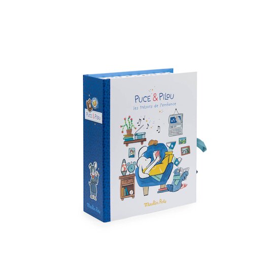 Moulin Roty Coffret naissance Puce & Pilou Multicolore  Moulin Roty Coffret naissance Puce & Pilou Multicolore