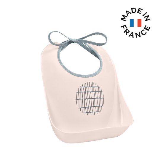 Béaba Bavoir d'apprentissage Pink Grid  Béaba Bavoir d'apprentissage Pink Grid