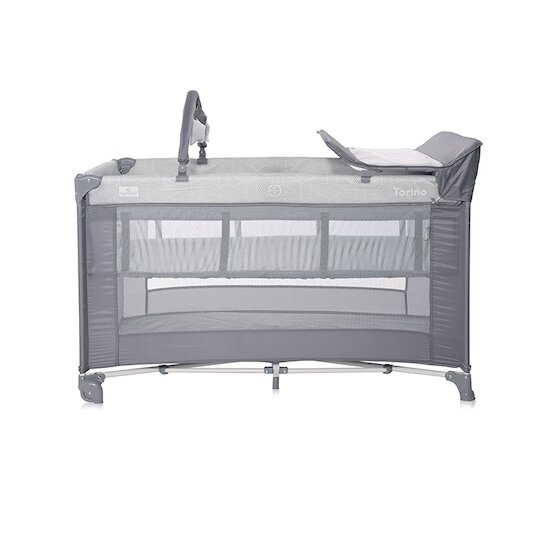 Lorelli Lit parapluie torino 2 niveaux avec accessoires Gris  Lorelli Lit parapluie torino 2 niveaux avec accessoires Gris