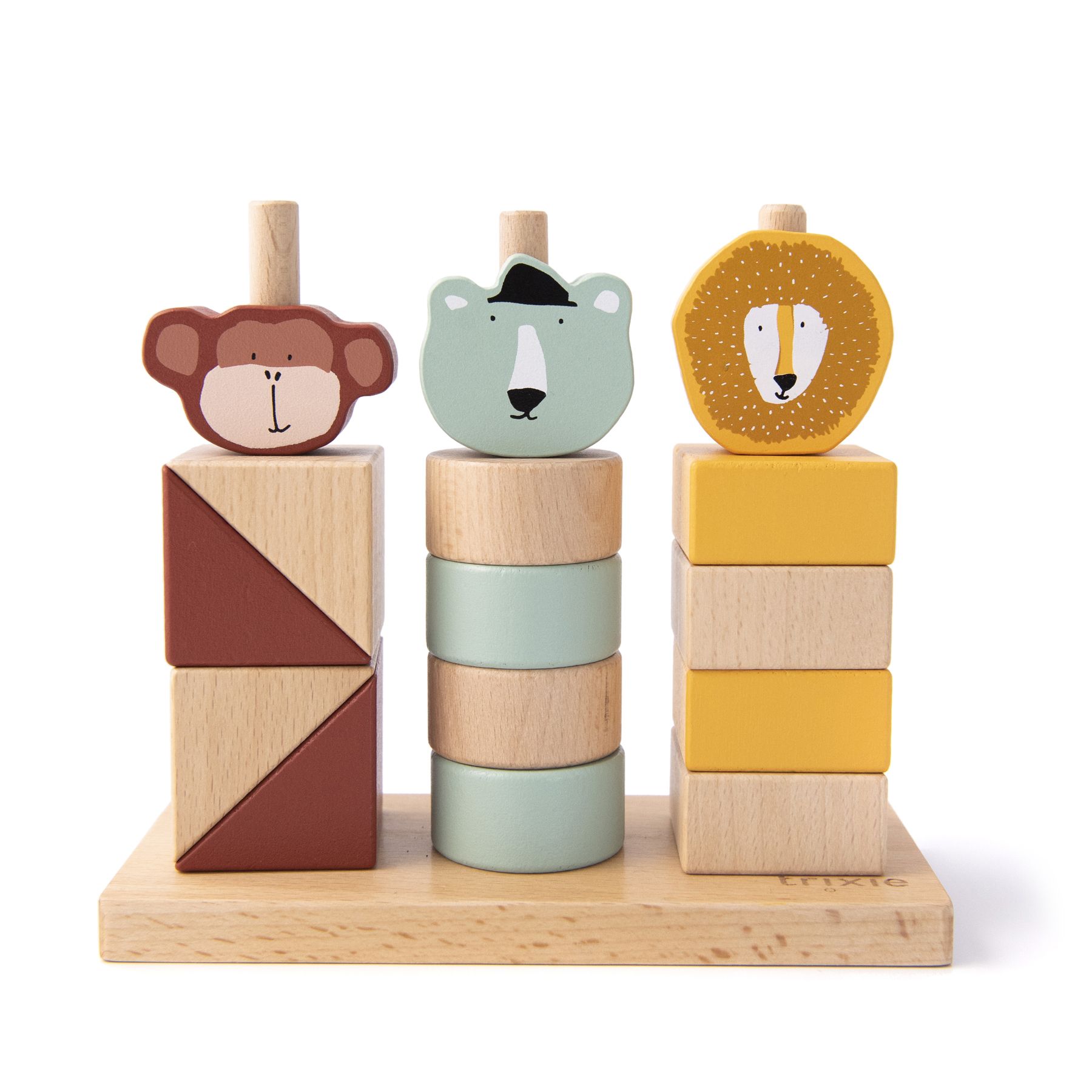 TRIXIE - Blocs animaux à empiler en bois MULTICOLORE Trixie