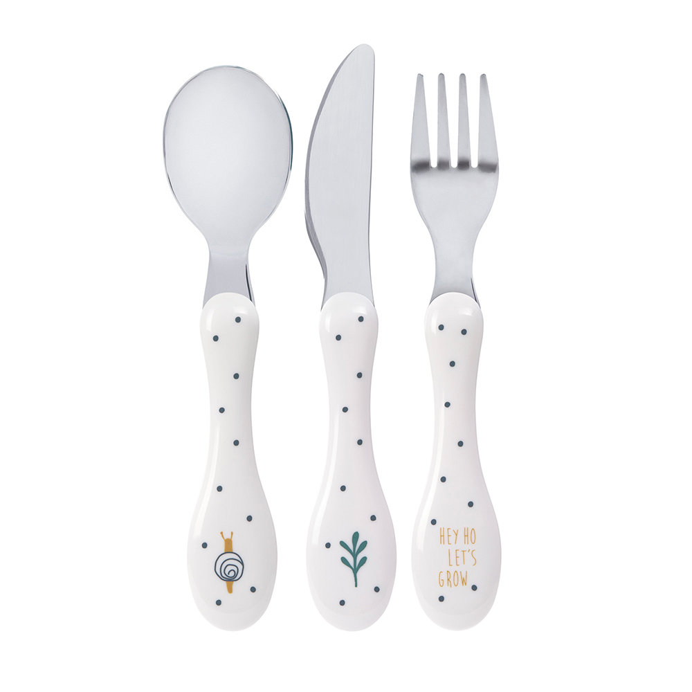 Lässig - Couverts inox 3 pc BLANC Lässig