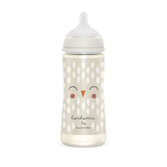 Suavinex Biberon Bonhomia avec tétine Sxpro L Beige 360 Ml