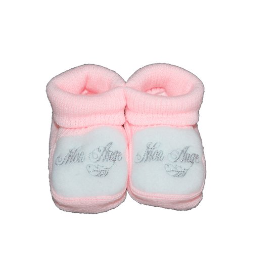 Les Chatounets Chaussons Mon ange Rose 0-6 mois