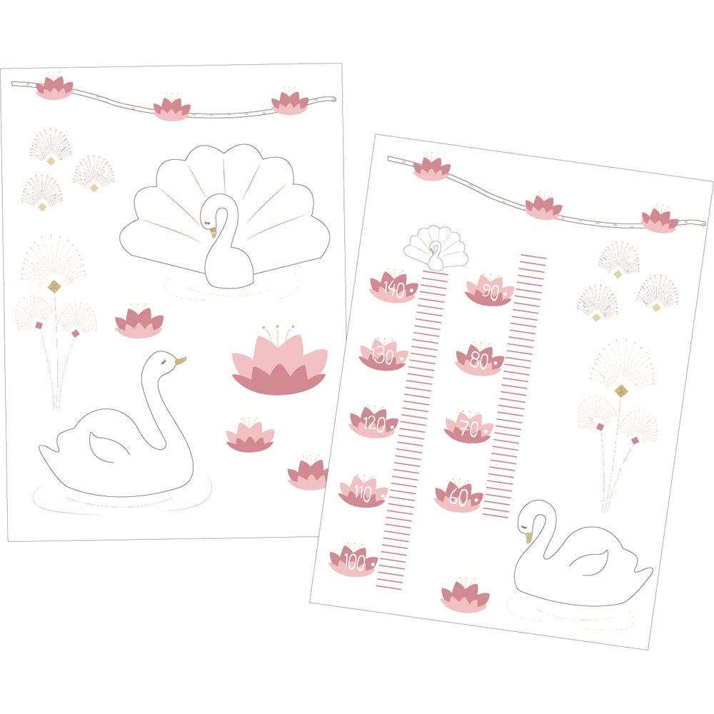 Stickers muraux Swan ROSE Sauthon