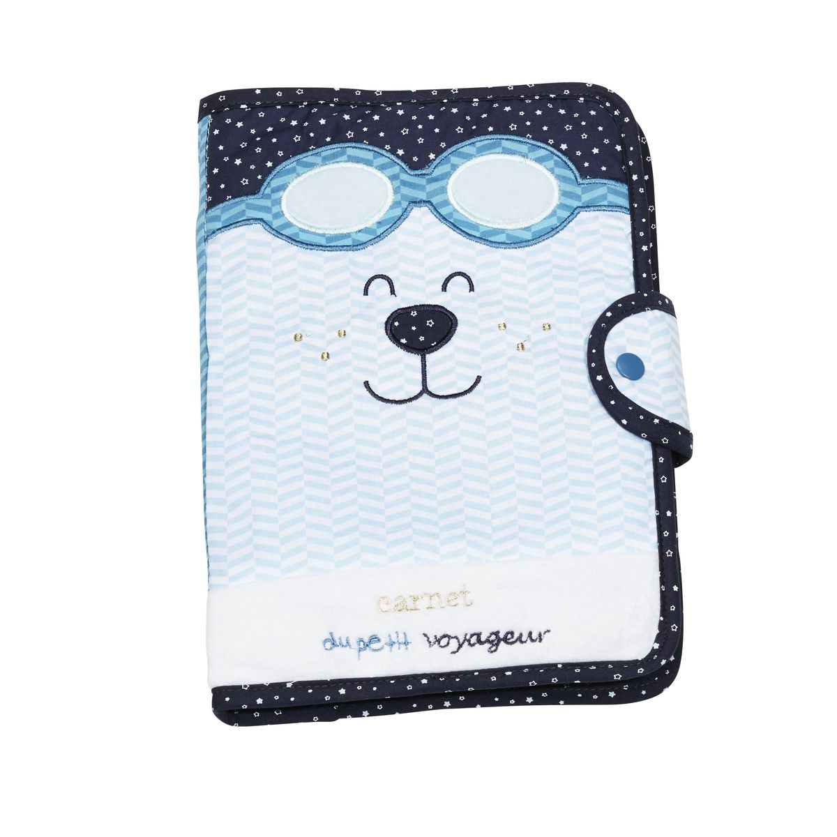 Protege carnet de sante New Lazare BLEU Sauthon