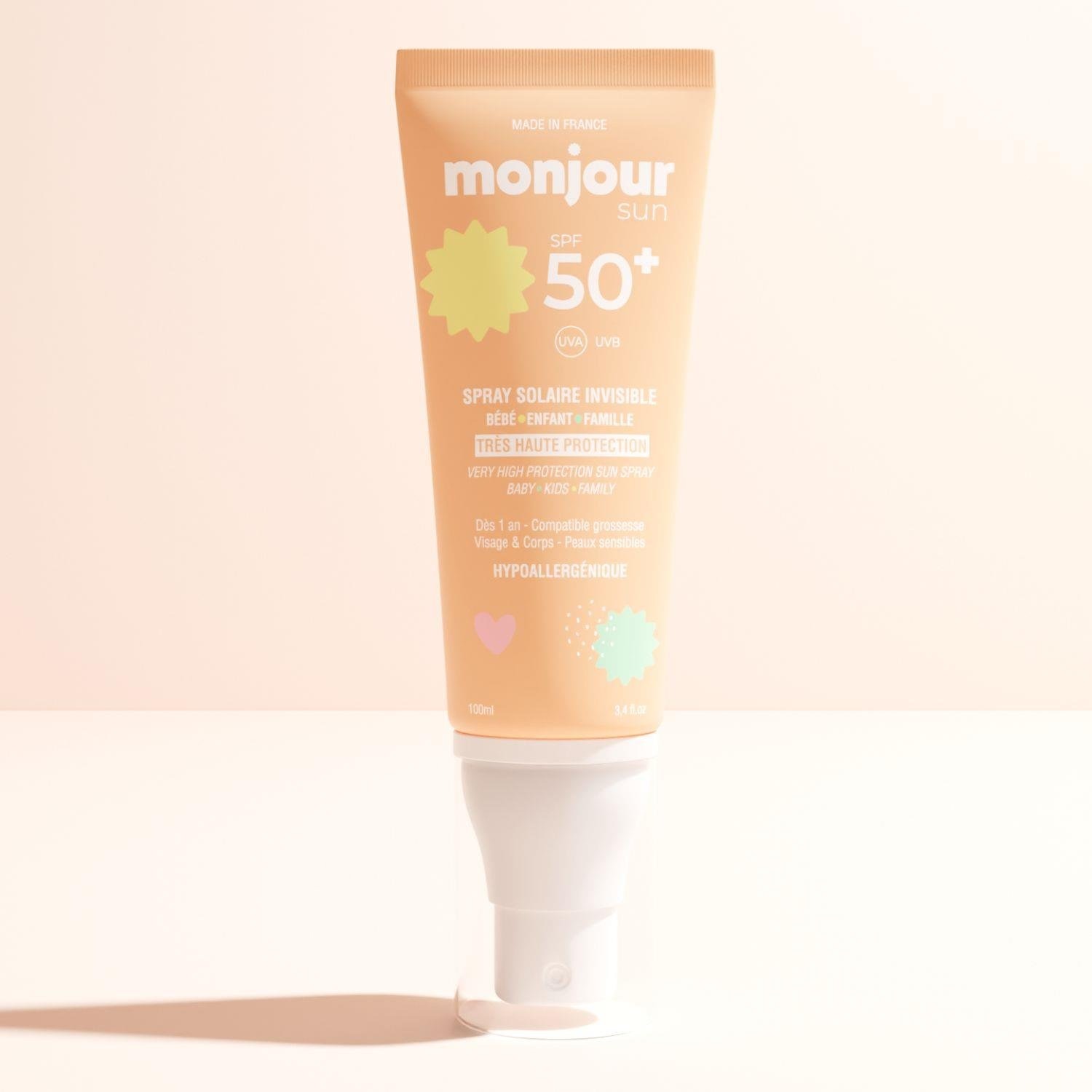 Spray solaire SPF50+ ORANGE Monjour