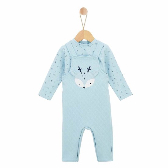 Salopette avec haut Petit Cocon Bleu Air 1 mois