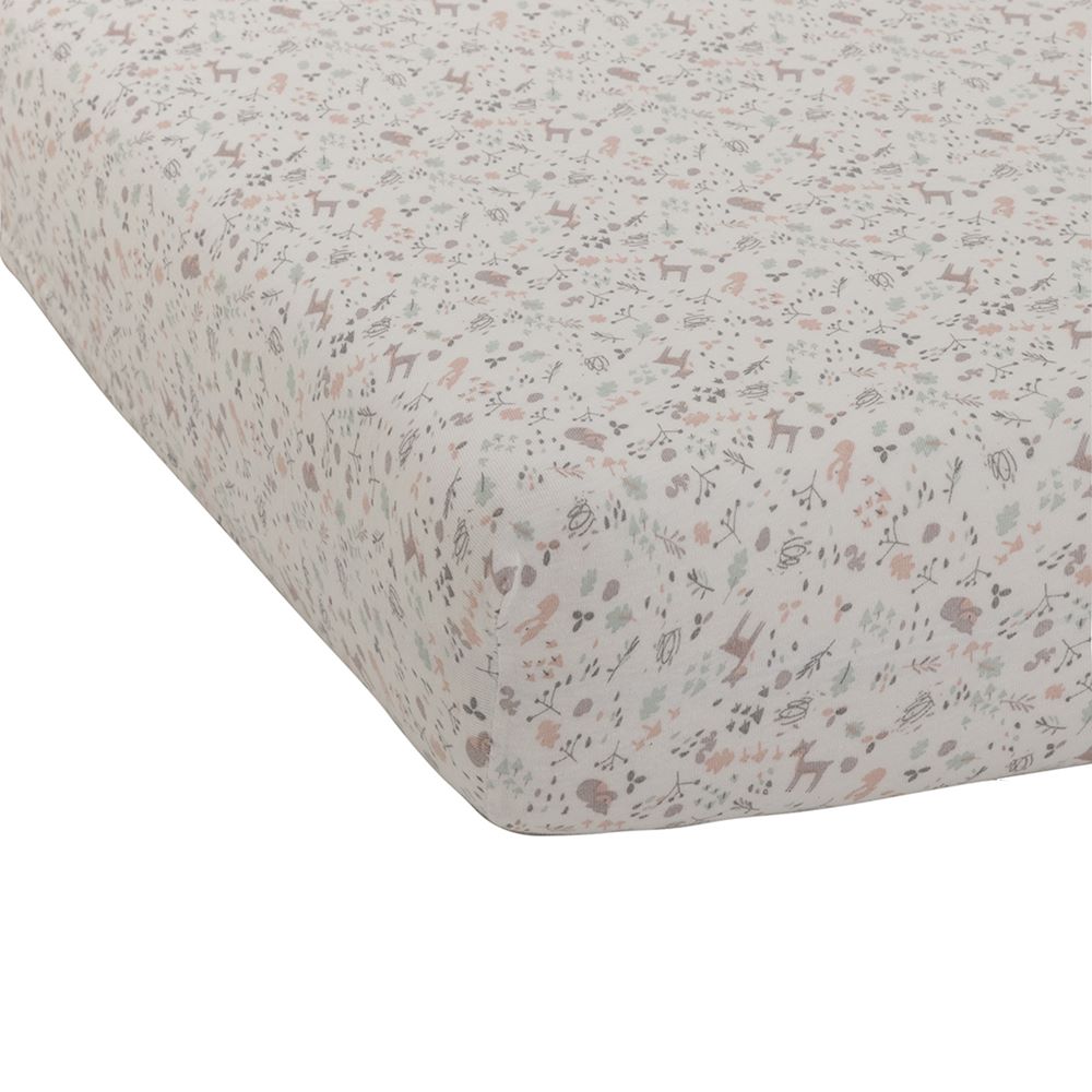 Domiva - Drap housse jersey imprimé lilas MULTICOLORE Domiva