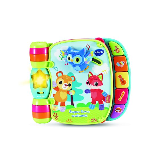 Vtech Baby Super livre enchanté des baby loulous bleu 