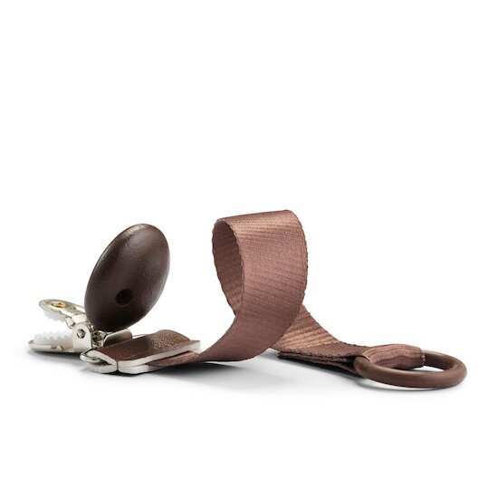 Elodie Détails Attache-tétine en bois Chocolate Marron  Elodie Détails Attache-tétine en bois Chocolate Marron