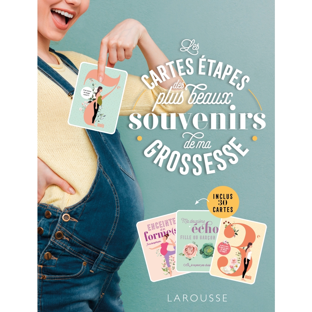 Larousse - Les cartes étapes des plus beaux souvenirs de ma grossesse MULTICOLORE Larousse