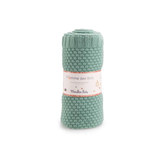 Moulin Roty Couverture laine Pomme Des Bois 